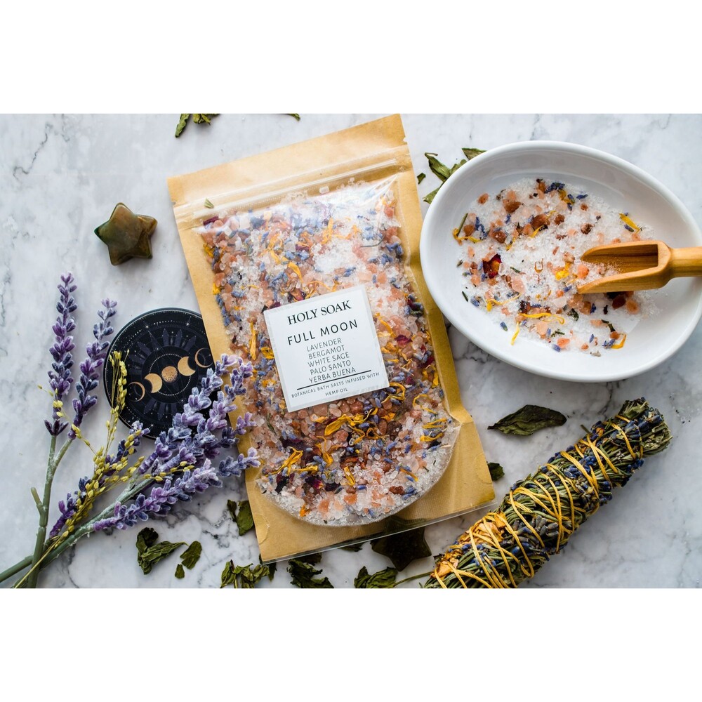 Full Moon Bath Soak | Full Moon ,Botanical Bath Soak , Gifts ,  Goddess , Ritual